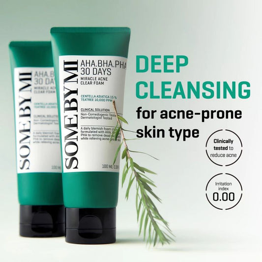 AHA,BHA,PHA 30 Days Miracle Acne Clear Foam 100ml