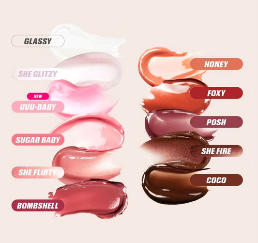 Huda Beauty Faux Filler Shiny Non-Sticky Lip Gloss