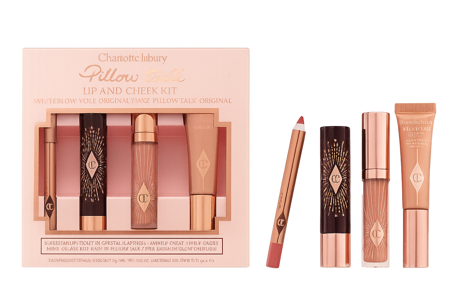 Charlotte Tilbury Pillow Talk Iconic Lip and Cheek Secrets Set Original in egypt