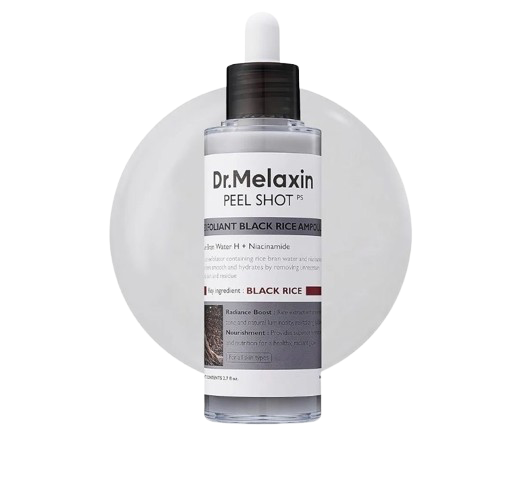 Dr. Melaxin Peel Shot Exfoliant Ampoule Rice & Black Rice 80ml