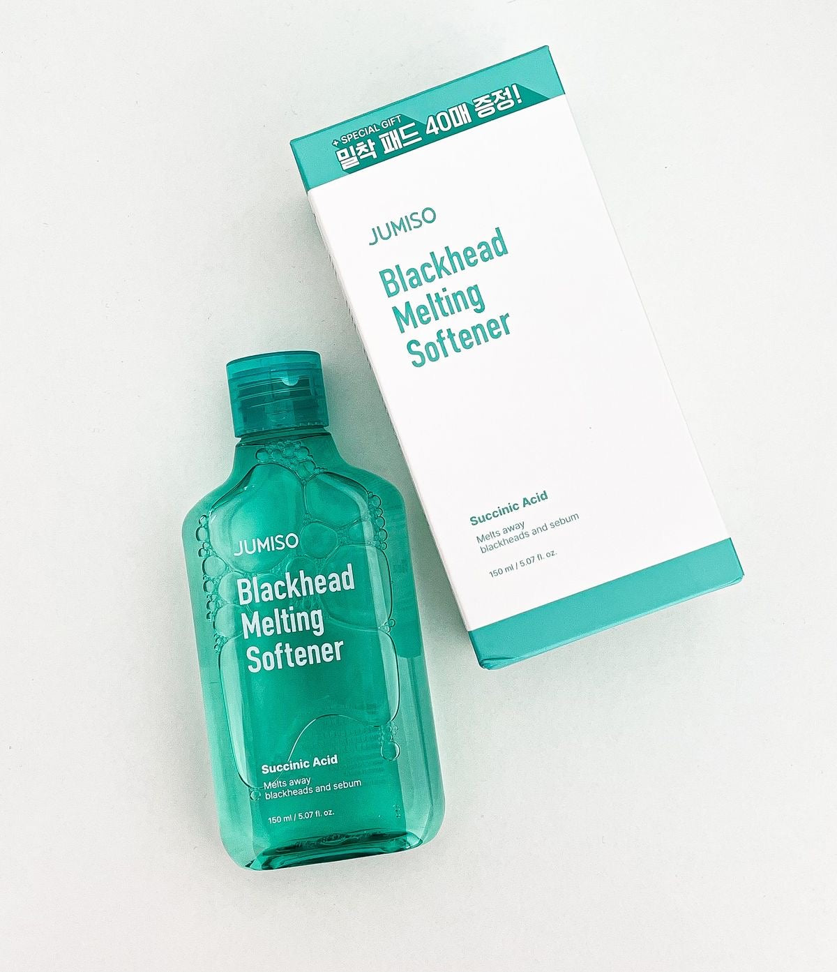 JUMISO - Blackhead Melting Softener 150ml & 40 Cotton Pads Set