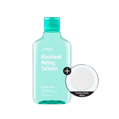 JUMISO - Blackhead Melting Softener 150ml & 40 Cotton Pads Set