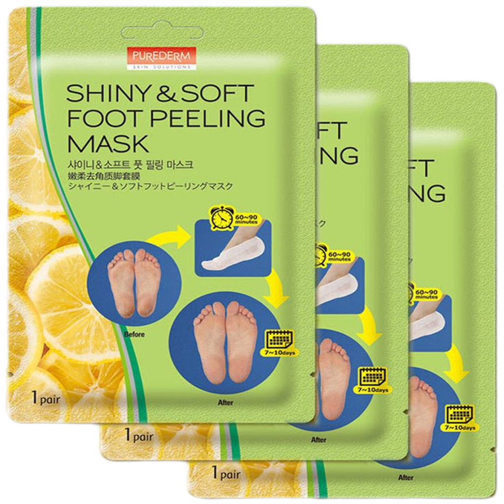 PUREDERM - Shiny & Soft Foot Peeling mask