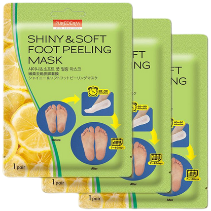 PUREDERM - Shiny & Soft Foot Peeling mask